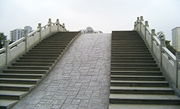 彩色壓模混凝土